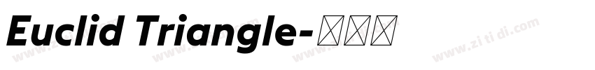 Euclid Triangle字体转换